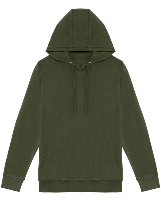 Ecologische oversized hoodie, Groen, Capuchon, bedrukken